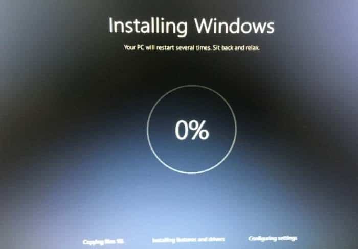 Reinstale Windows 10 sin pérdida de datos paso 16