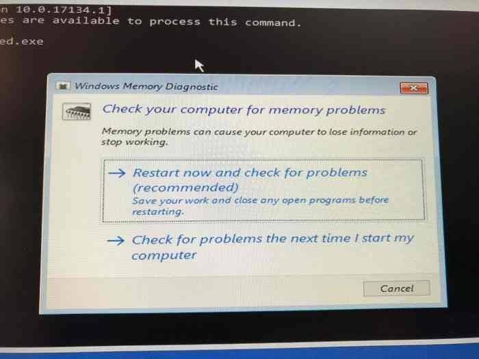 Ejecute la prueba de diagnÃ³stico de memoria en Windows 10 (5)