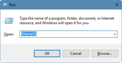 Elimine de forma segura archivos temporales en Windows 10, paso 6