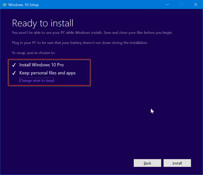 reparar la instalación de Windows 10 sin perder aplicaciones y datos pic7
