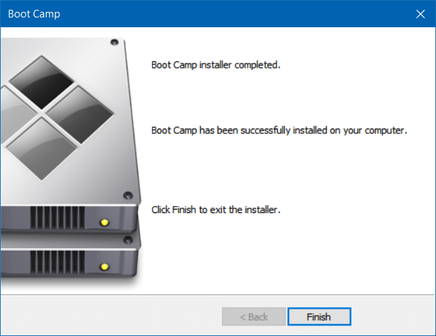 reparar y actualizar los controladores Boot Camp en Windows 10 (4)