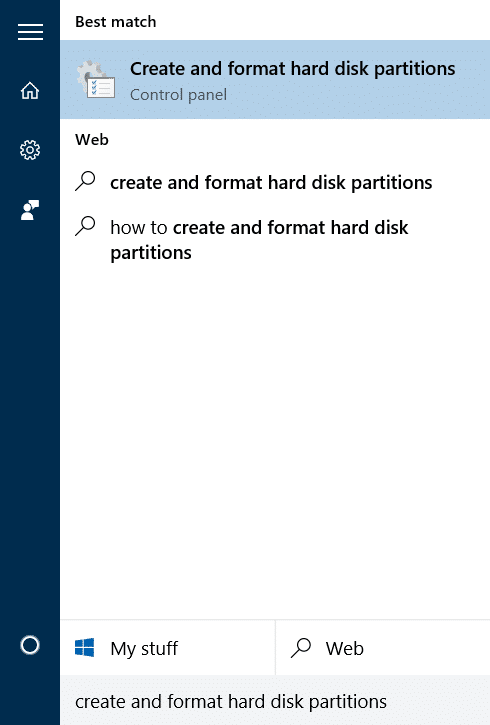 Ocultar la partición de recuperación en Windows 10 paso 1