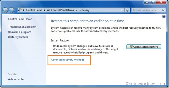 Reinstale Windows 7