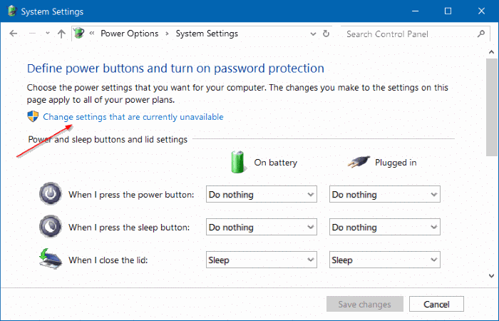 evitar que Windows 10 solicite la contraseña después del paso 4 de suspensión