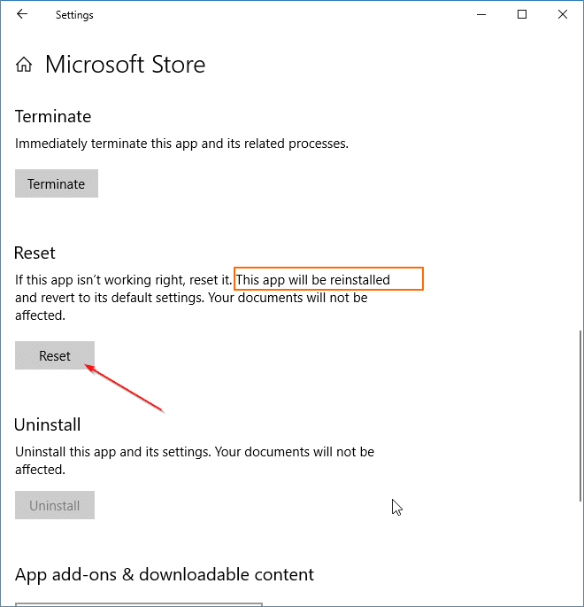reinstale la aplicación Store en Windows 10