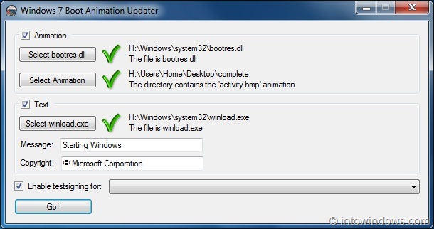 Cambiar la animación de inicio de Windows 7