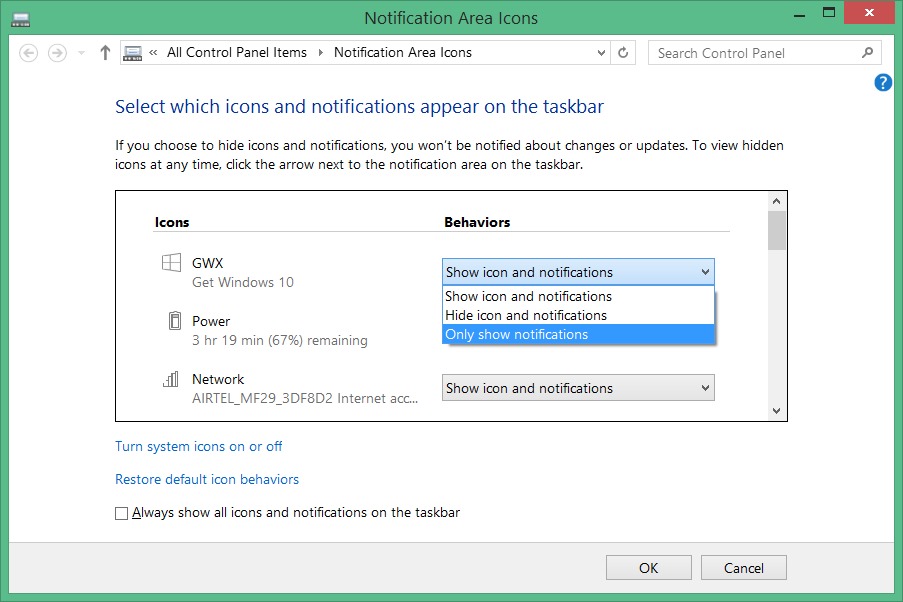 Quitar Get Windows 10 de la barra de tareas step7