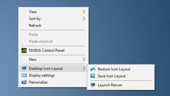 herramientas gratuitas para guardar y restaurar las posiciones de los iconos del escritorio en Windows 10 pic3