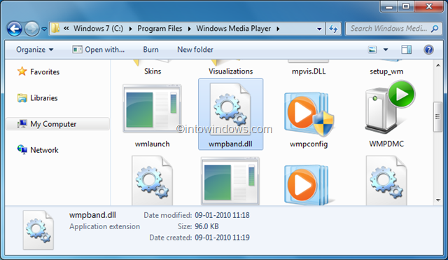 Habilite la barra de herramientas de la barra de tareas de Windows Media Player 12 en Windows 7 pic1