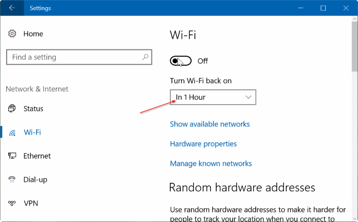 encender automáticamente Wi Fi Windows 10 pic4