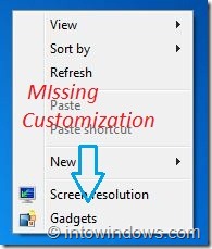 Falta la funcionalidad de personalización en Windows 7 Home Basic