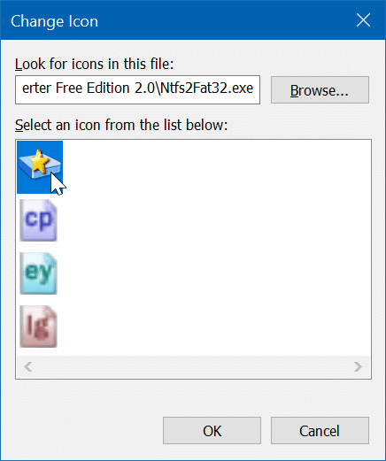 eliminar el escudo amarillo y azul de los accesos directos del programa en el escritorio en Windows 10 pic5