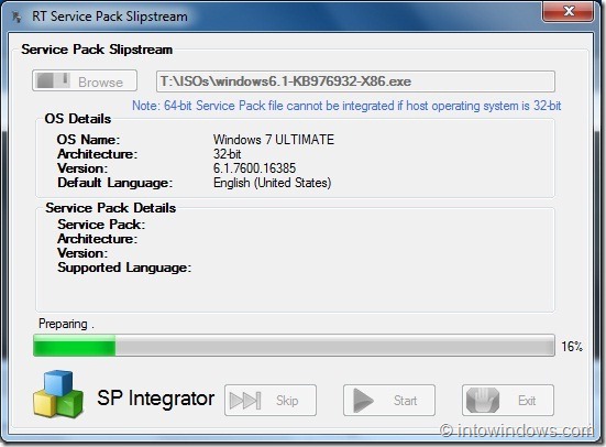 Slipstream Windows 7 SP1 a Windows 7 DVD ISO paso 11