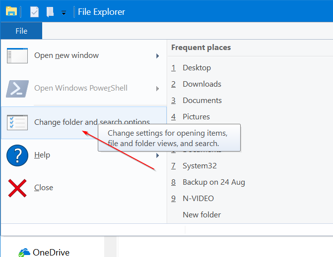 eliminar archivos recientes de Windows 10 de acceso rápido pic2