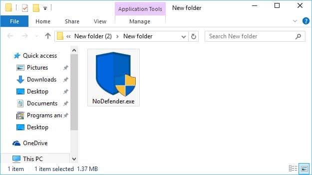 Deshabilite Windows Defender en Windows 10 Paso 1