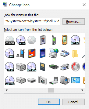 Cambiar el icono de la papelera de reciclaje en Windows 10 paso 3.1