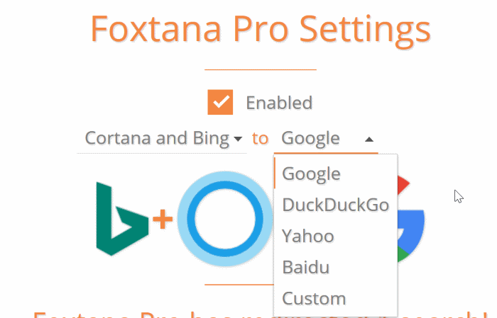 hacer que Cortana use Google en lugar de Bing en Windows 10