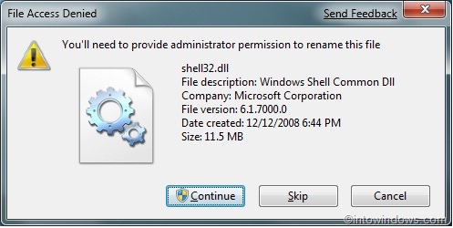 Reemplazar Eliminar archivos DLL protegidos en Windows 7 y Vista pic4