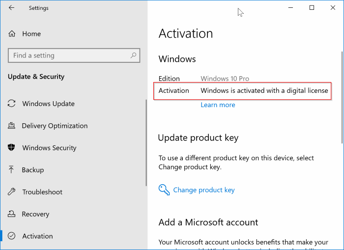 desvincular la licencia de Windows 10 de la cuenta de Microsoft pic7.1