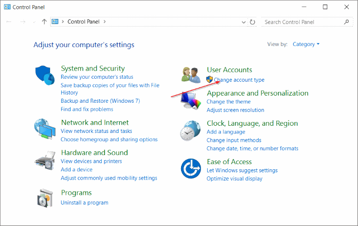 Cuenta estándar para la cuenta de administrador de Windows 10 pic7