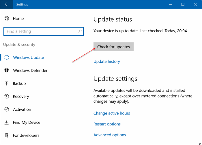 Windows Update se atascó al descargar las actualizaciones de Windows 10 pic8
