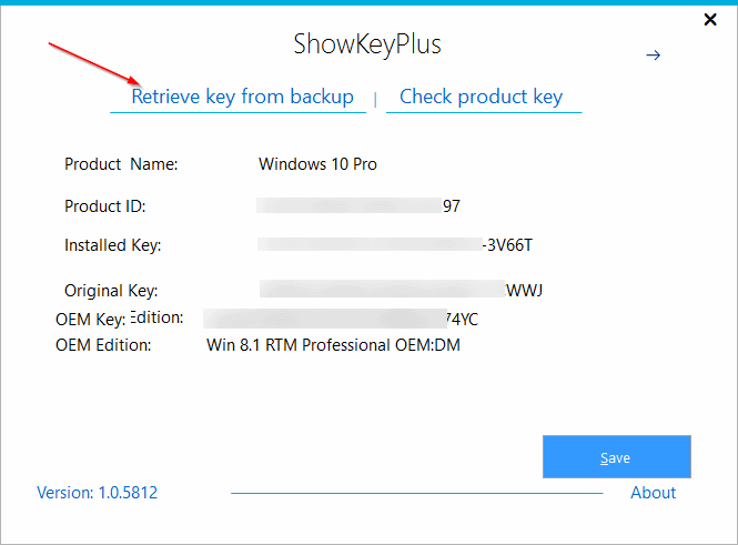 Recupere la clave del producto de la carpeta Windows.old pic2