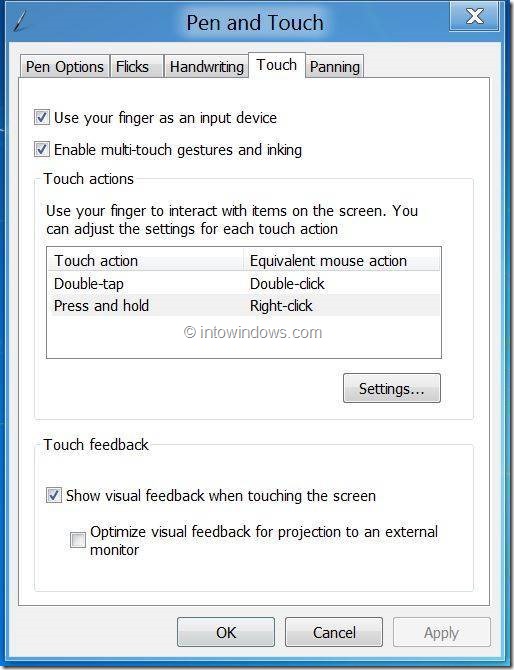 Haga clic derecho en Windows 8