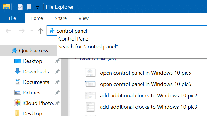abrir el panel de control en windows 10 pic7