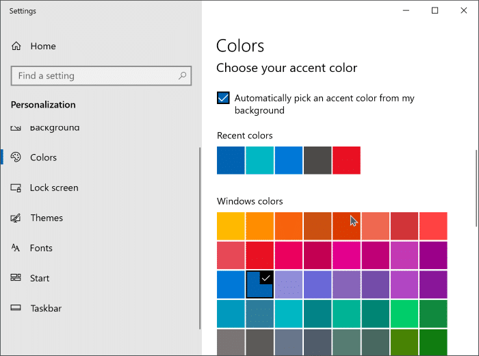 Haga coincidir el color de la barra de tareas con el fondo del escritorio