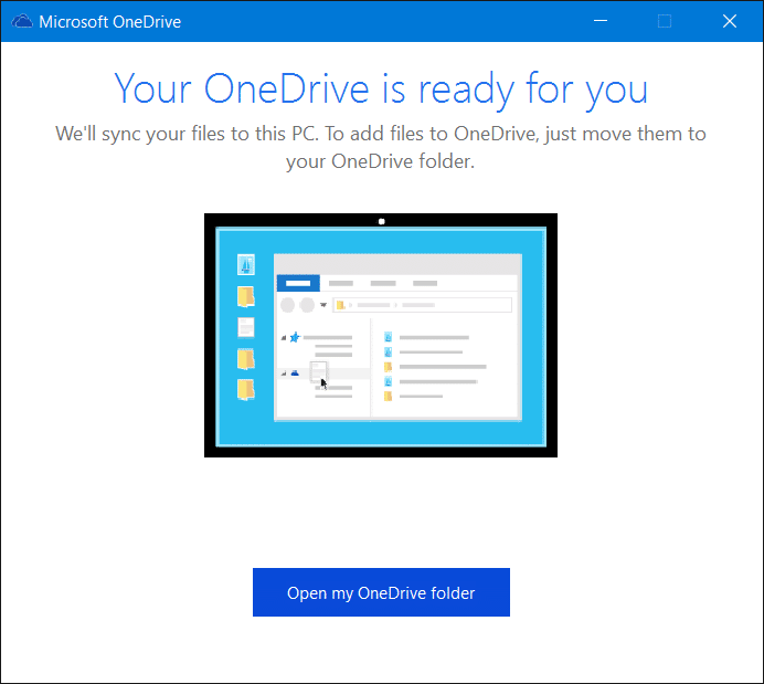 Cerrar sesión en OneDrive en Windows 10 Step9