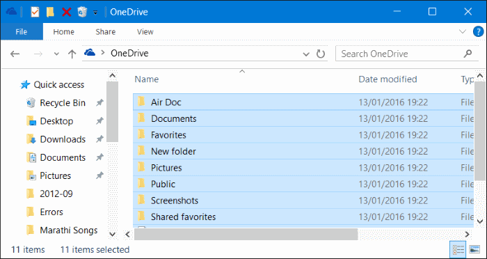 Cerrar sesión en OneDrive en Windows 10 Paso 4