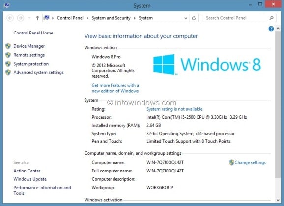 Actualice Windows 8 a Windows 8 Pro Step7