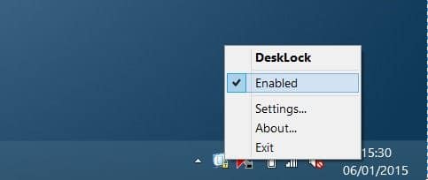 bloquear los iconos del escritorio en la imagen de Windows 1