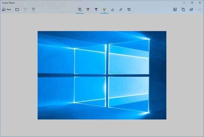 use la tecla Imprimir pantalla para abrir Screen Sketch en Windows 10 pic1