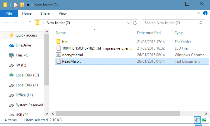 Convierta archivos ESD de Windows 10 a ISO