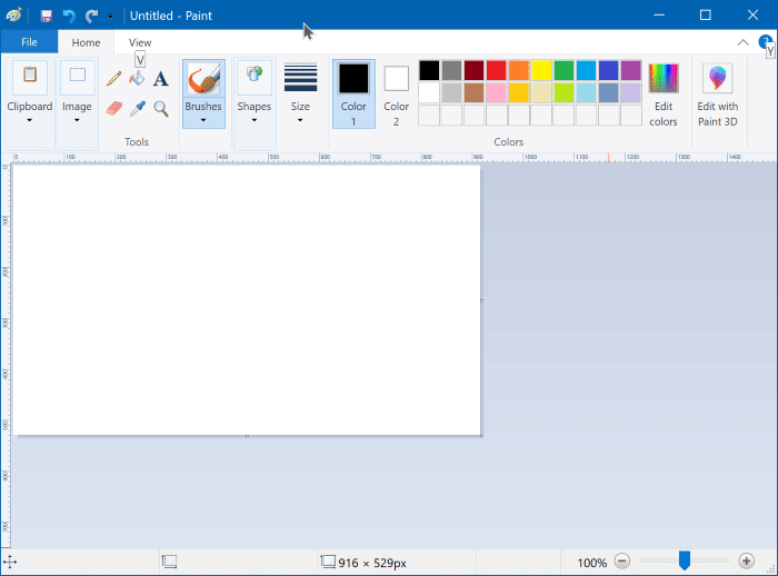instalar o desinstalar Microsoft Paint en Windows 10