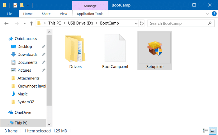 reparar y actualizar los controladores Boot Camp en Windows 10 (6)