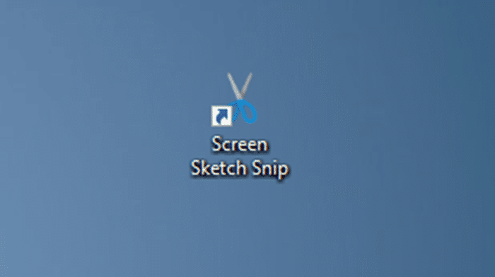 crear un acceso directo en el escritorio para el boceto de la pantalla en Windows 10 pic7