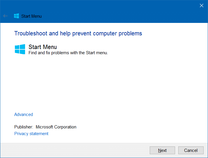 Herramienta de reparaciÃ³n del menÃº Inicio de Windows 10 (2)