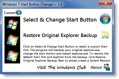 Cambiar el botÃ³n de inicio de Windows 7