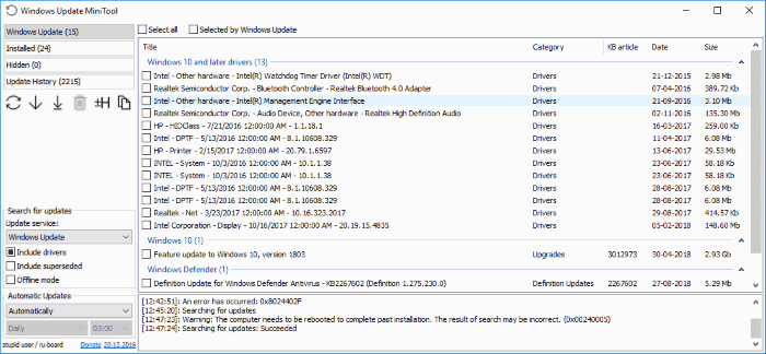 comprobar el tamaño de Windows Update en Windows 10 pic001