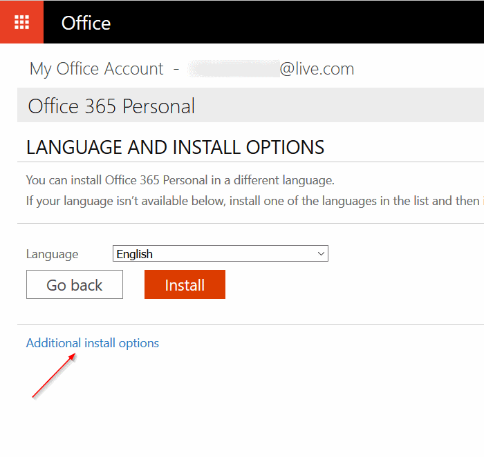 Degradar Microsoft Office 2016 a 2013 paso 3