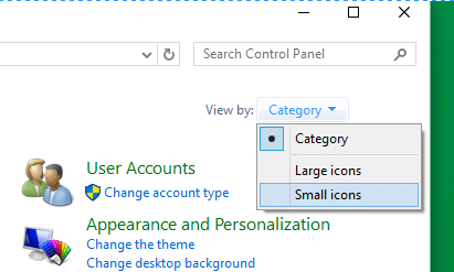 Abra el panel de personalización del método 42 de Windows 10