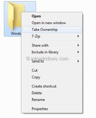 tomar posesión de los archivos de Windows 8.1