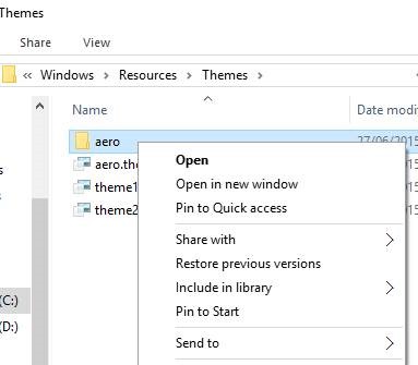 Cambiar el color de la barra de título en Windows 10 paso 2