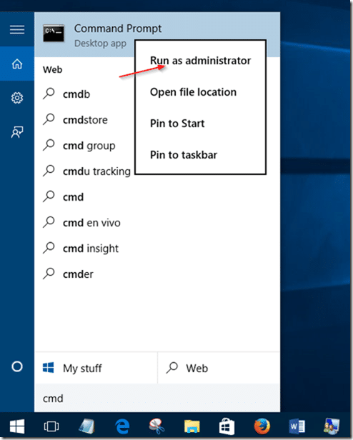 habilitar la cuenta de invitado en Windows 10 paso 2