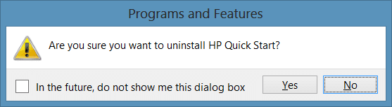 Desinstale HP Quick Start en Windows Picture2