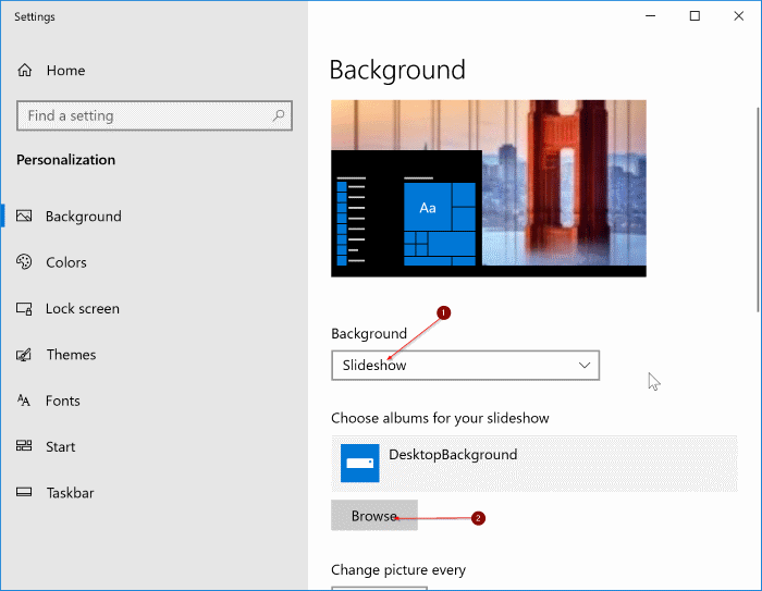 cambiar el fondo de escritorio en Windows 10 pic4