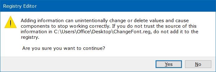 cambiar la fuente predeterminada en Windows 10 paso 1