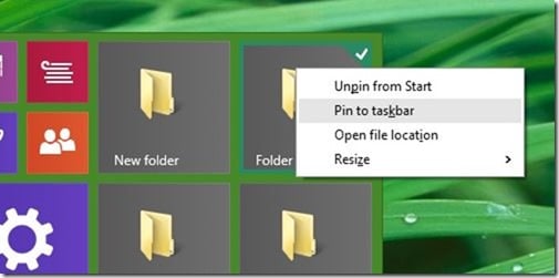 Anclar carpetas a la barra de tareas en Windows 10 paso 2